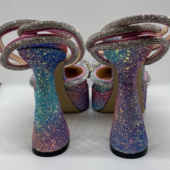 Mach & Mach crystal & glitter sequin heels - Picture 8 of 17